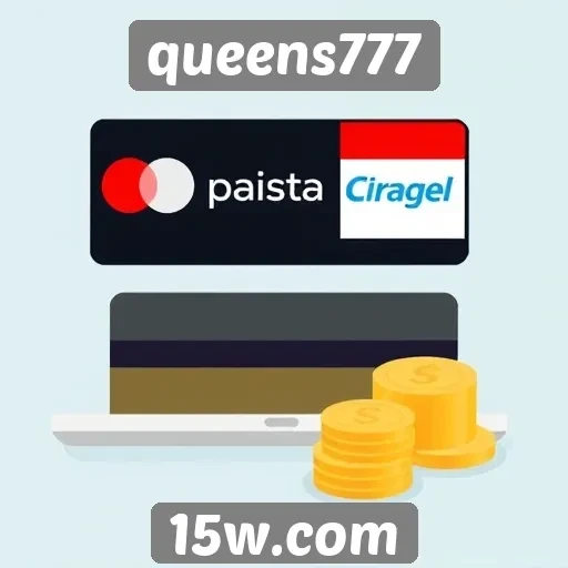 Métodos de pagamento disponíveis no queens777